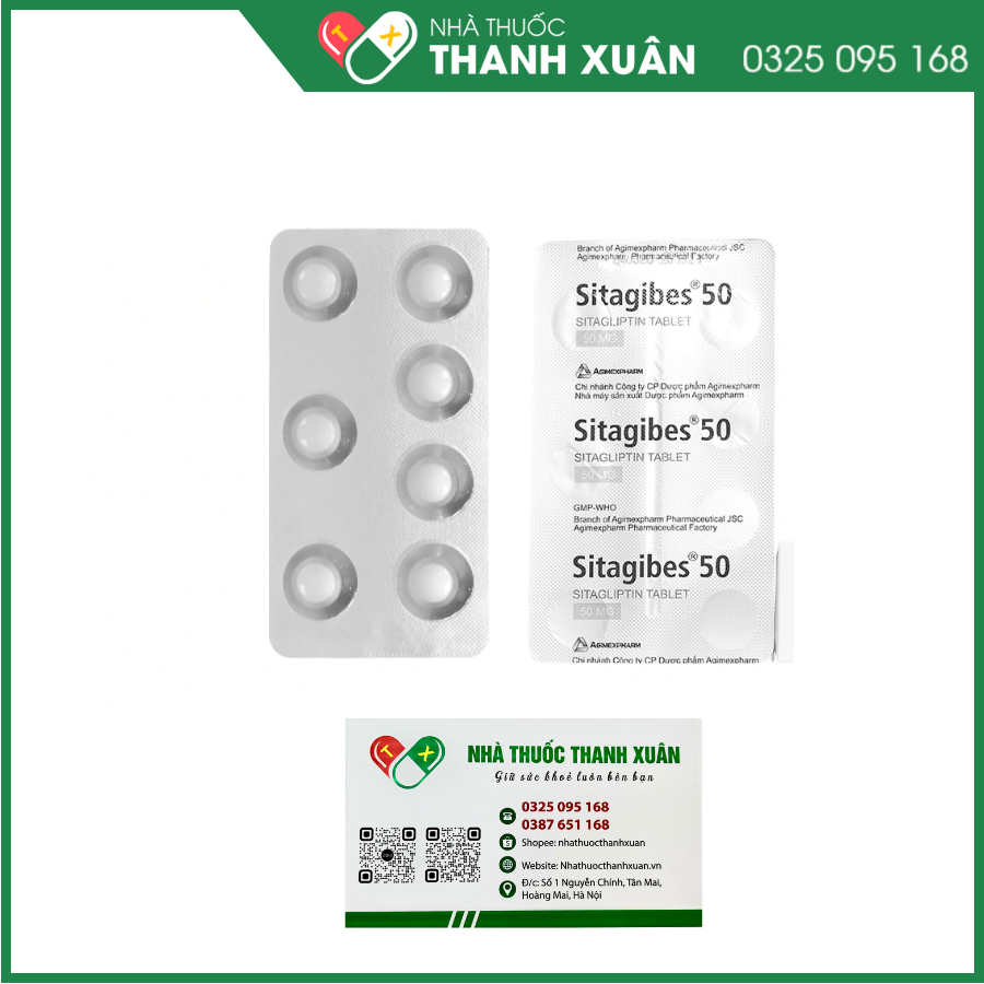 Thuốc Sitagibes 50 điều trị đái tháo đường